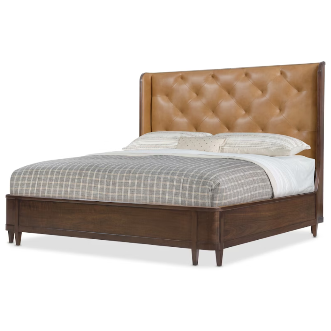 Archives Leather Bed, King