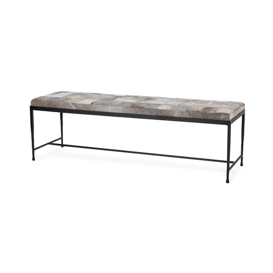Achen Hide Bench, Gray