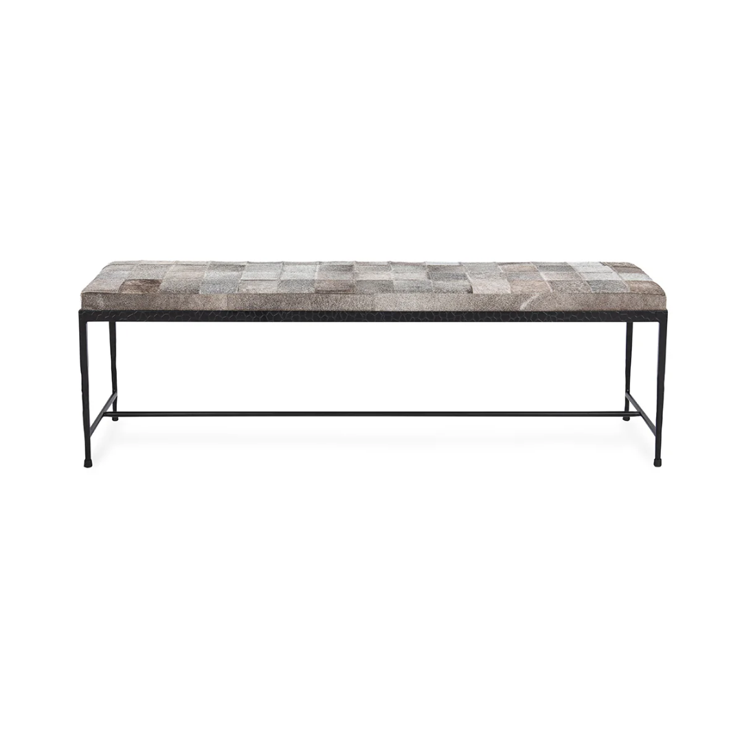 Achen Hide Bench, Gray