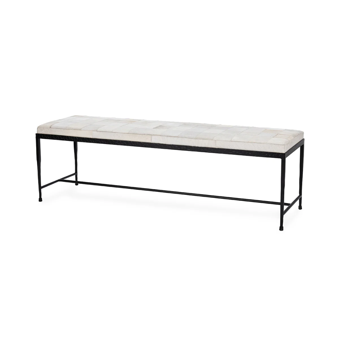 Achen Hide Bench, Ivory
