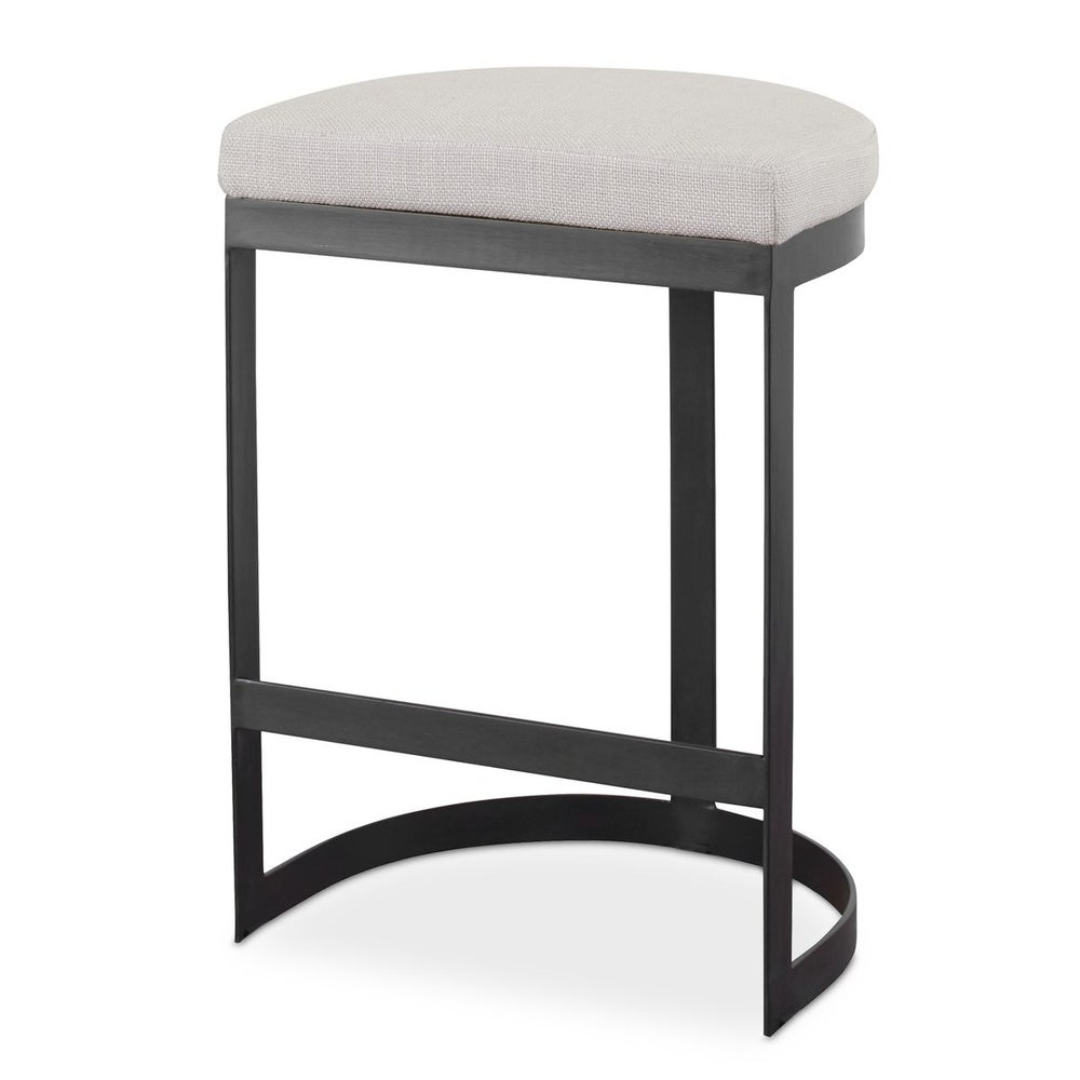 Ivanna Counter Stool, Black - Beige