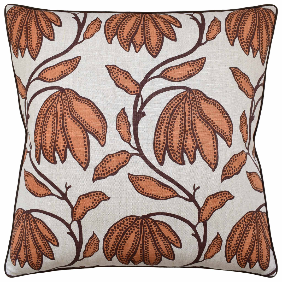 Desert Flower Pillow, Ochre