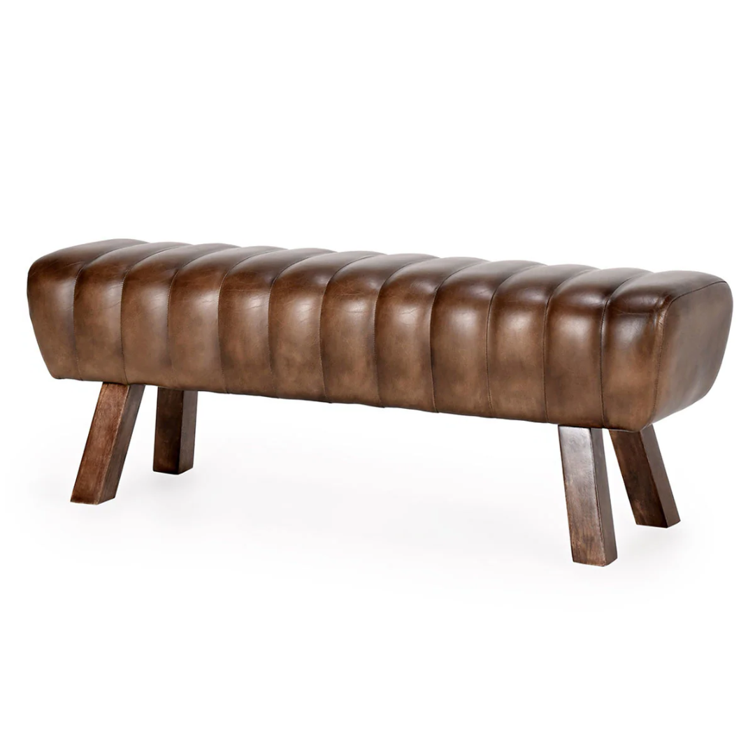 Florian Leather Bench