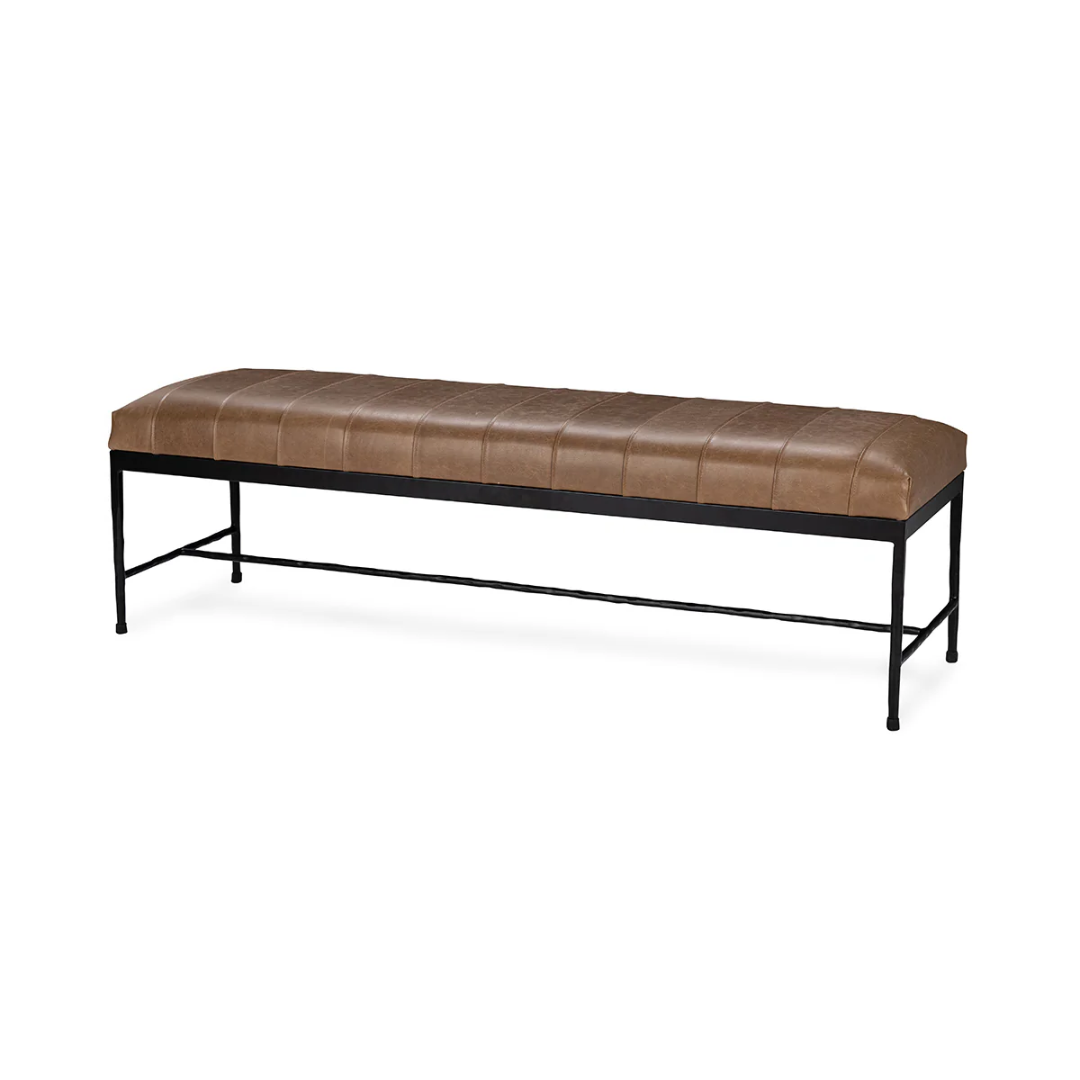 Madeleine Leather Bench