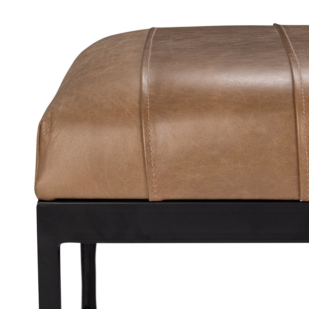 Madeleine Leather Bench