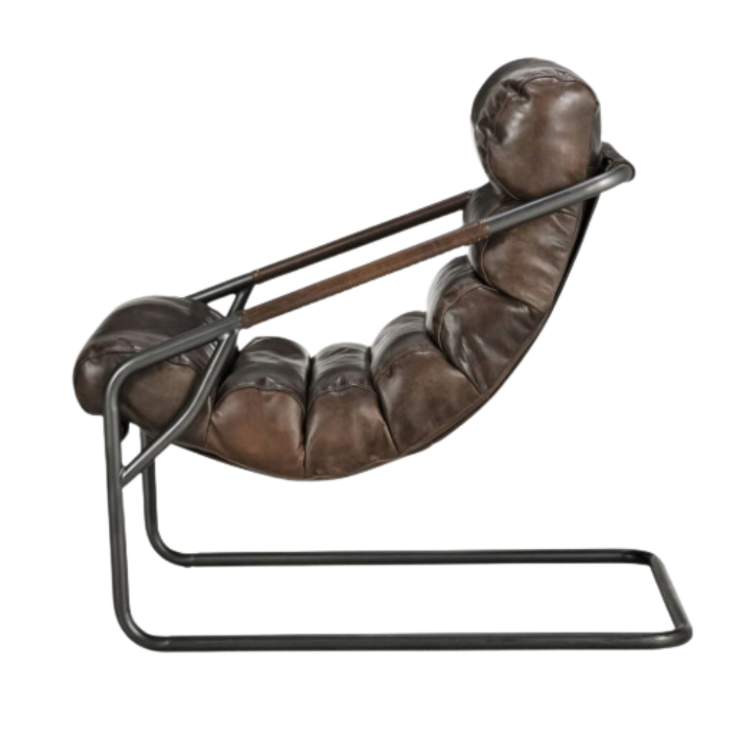Jackson Accent Chair, Leather - Brown