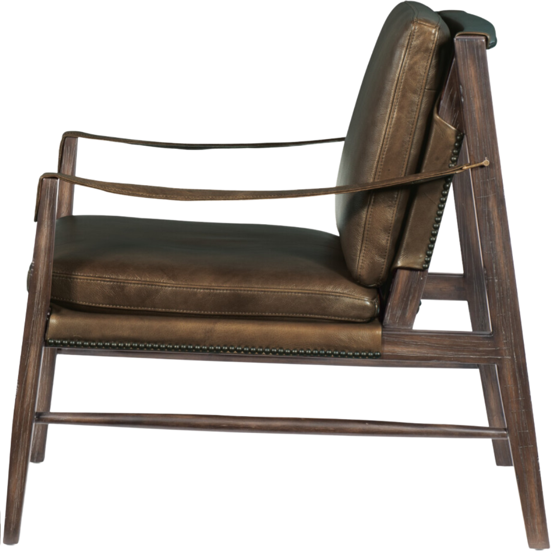 Sabi Sands Sling Chair, Leather - Brown