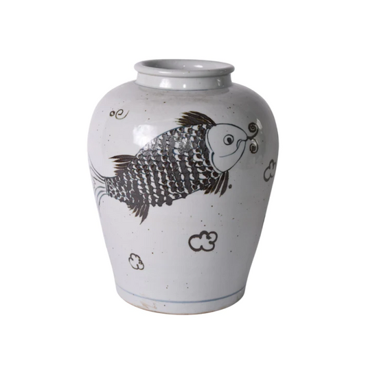 Brown Fish Jar