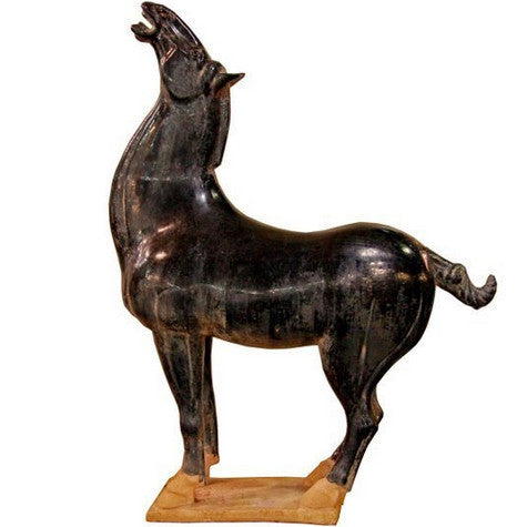 Black Stallion Sculpture, Large