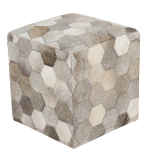 Trail Hex Hide Pouf