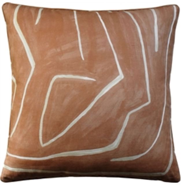 Graffito Pillow, Salmon