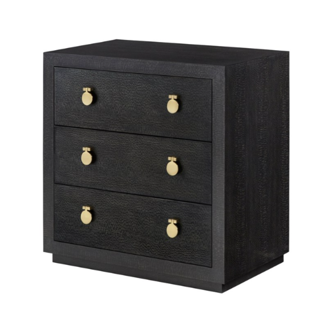 Mirage Nightstand, Black Lacewood