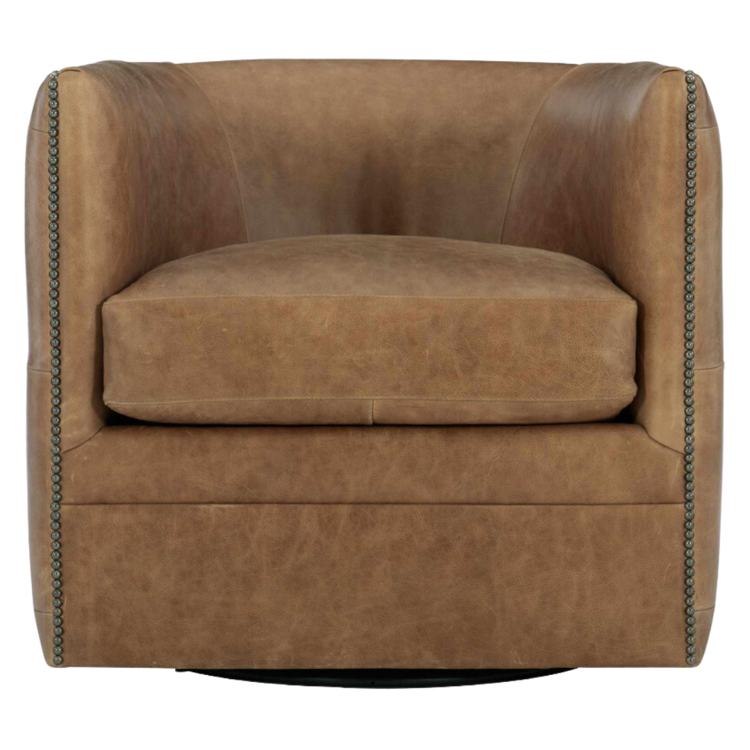 Palazzo Leather Swivel Chair