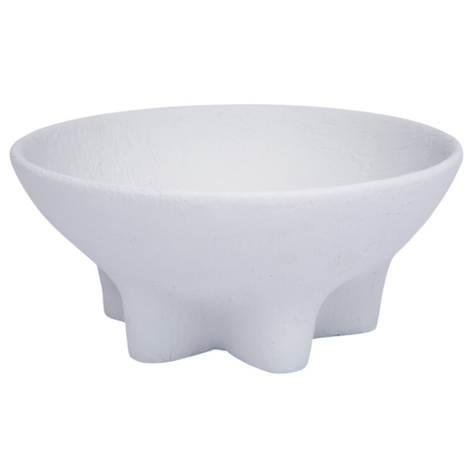 Finn Gesso Bowl, White