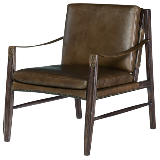 Sabi Sands Sling Chair, Leather - Brown