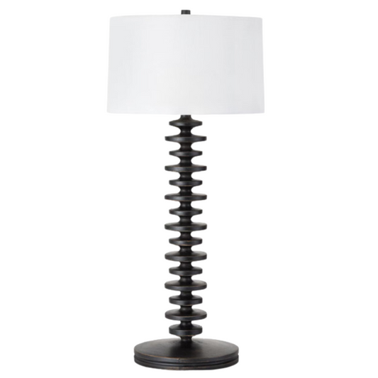 Fishbone Buffet Lamp, Ebony