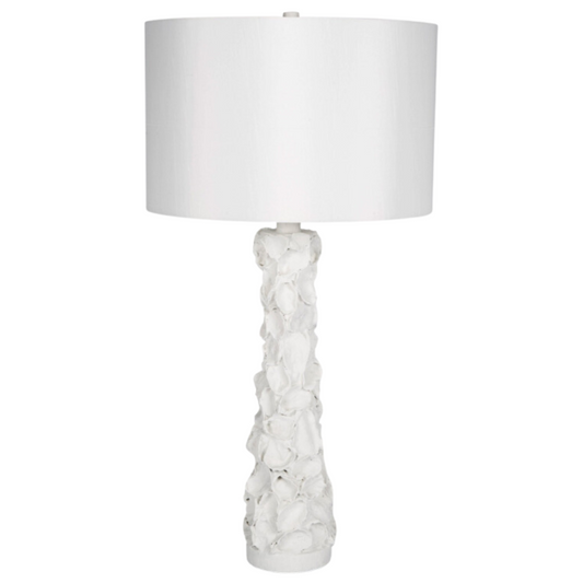 Oyster Shell Lamp, White