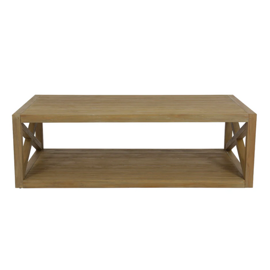 Coastal Teak X Coffee Table