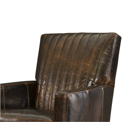 Malcom Swivel Chair, Leather